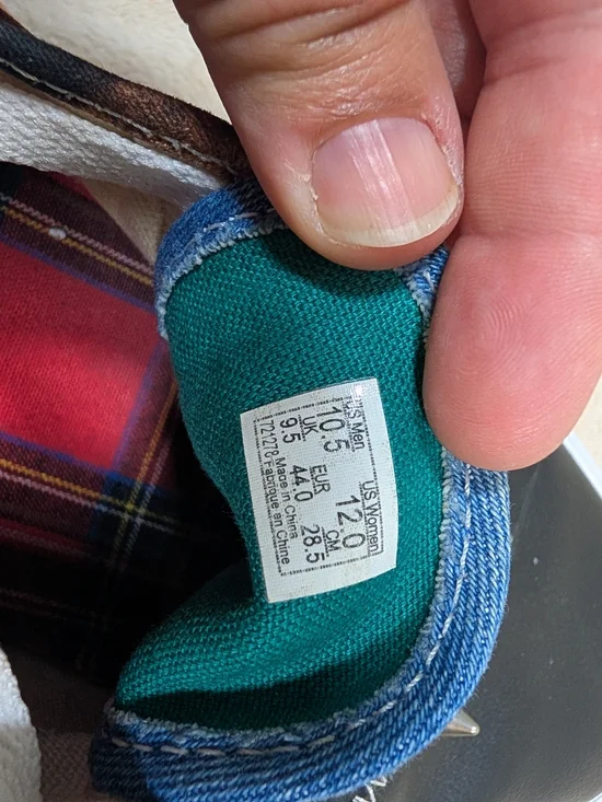 Vans Studded Bleach Dye Sneakers Black Low Top Men 10.5 / Women 12 Custom Punk - Picture 5 of 5